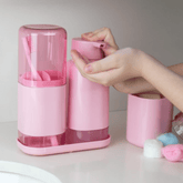 Porta Sabonete Liquido Dual Rosa Quartz 500ml - Ela Decora